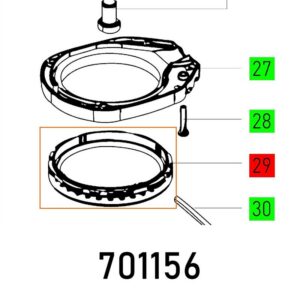 FES701156#1.jpg. FESTOOL Dust Ring, ES & ETS 150-3/5