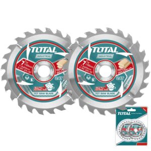 total-saw-blade-185x20mm-24t-2pc - PTR. Sawblade 185 X 20 X Z24 - 1.0mm Kerf - WOOD - Cordless - TOTAL