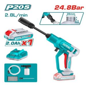 Total Pressure Washer - PTR -TPWLI20362 #2 . TOTAL | Cordless Pressure Washer, 20.0v - SET | TPWLI20362