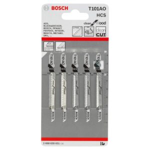 2608630031 #2. BOSCH | Jigsaw Blades T101AO Specialy For Clean Curve Cuts Wood - Pack Of 5