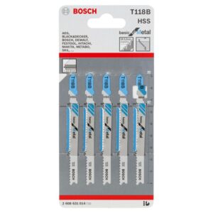 T118B#2.jpg. BOSCH | Jigsaw Blades T118B Cutting Corrugated Board - Pack Of 5