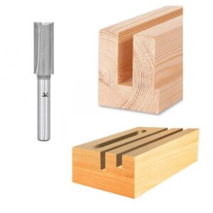 VAL025-095-A002 #1. BETOP Straight, 09.50 x 25.40mm - 2 Flute - 1/4" Shank