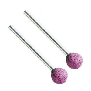 VERM2175#1.jpg. MINI Ruby Grinding Ball 10.0mm - Shank = 3.00mm QTY 2