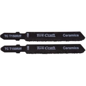 VERTCT150RIFF#1.jpg. Tork Craft Jigsaw Blades T150RIFF Cutting Corse Ceramics - Pack Of 2