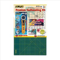 OLF RTY ST-QR #1. OLFA WOMANS ART QUILTING KIT WITH ROTARY CUTTER & MAT
