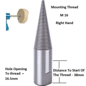 VERTCPT01602#1.jpg. Pigtails - M16 - Right Hand - Buffing With Bench Grinders