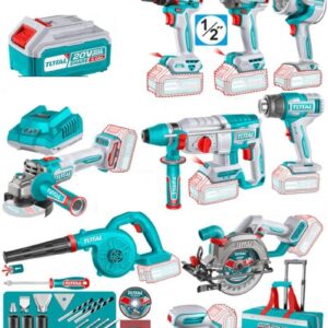 tosli250381e - PTR. TOTAL TOOLS Combo Kit 9 Piece Industrial Lithium Ion, 20V