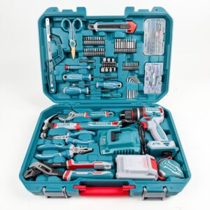 166 piece total - PTR. TOTAL Cordless Impact Drill & 166Pc Tool KITT, 20V