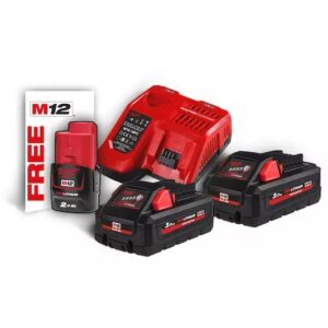 4933471071 #1. MILWAUKEE | Battery Charger KITT 2 X Batt 3.0Ah & Charger - M18HNRG-302