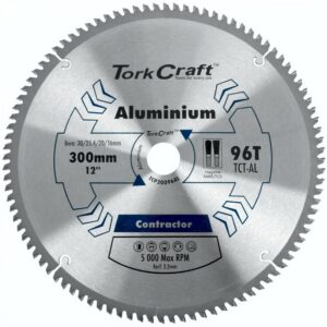tcp30096al - PTR. TORK CRAFT Sawblade 300 X 30 X Z96 - 2.2mm Kerf - Aluminium