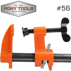 AC56#1.jpg. PONY PIPE CLAMP 3/4" 25MM BLACK PIPE