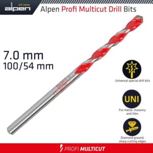 ALP17207#1.jpg. PROFI MULTICUT DRILL BIT 7.0MMX100MM