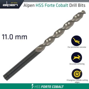 ALP18311#1.jpg. HSS FORTE COBALT DRILL BIT 11MM
