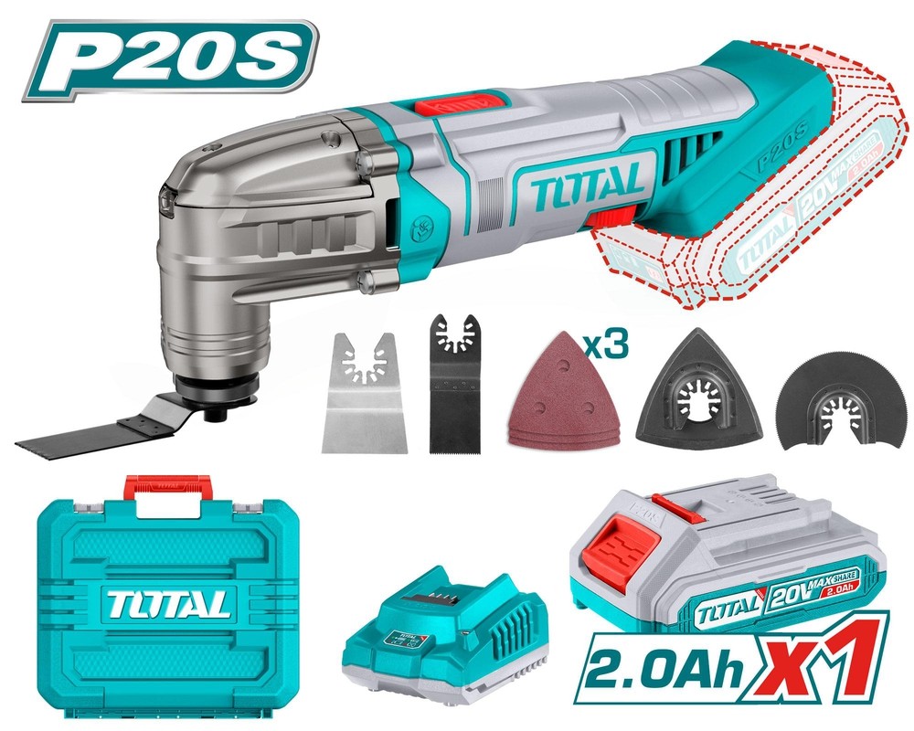 TOTAL | Multitool, Cordless, 20.V - TMLI20228 - SET