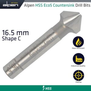 ALP23900165#1.jpg. HSS-ECO5 COUNTERSINK 90 16.5 DIN 335 SHAPE C
