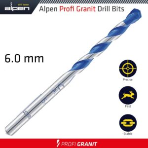ALP25706#1.jpg. GRANITE DRILL BIT 6.0MM
